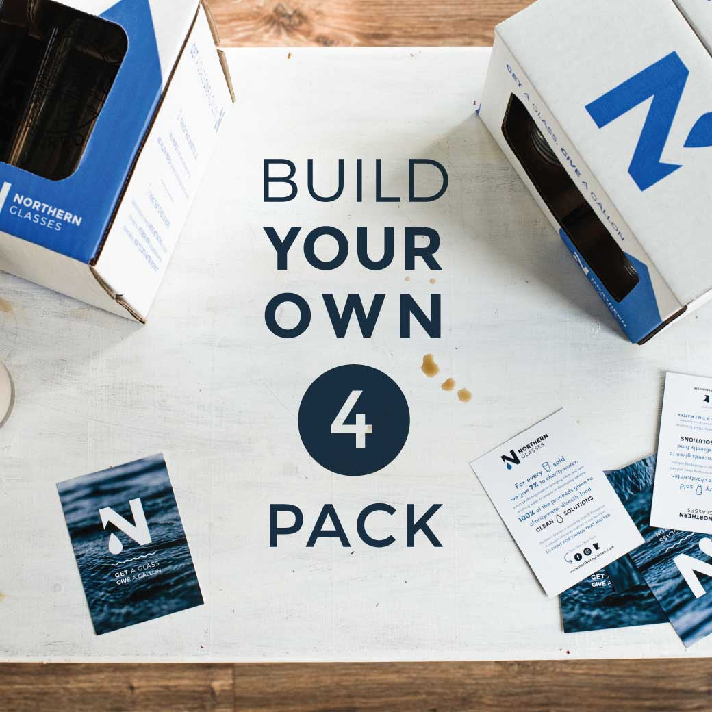 Build your own 4 pack of glasses