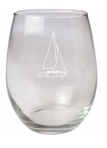 Smooth Sailing Stemless Wine Glass