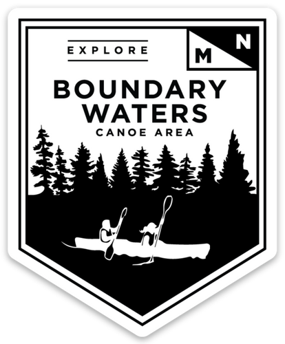 Boundary Waters Sticker - Northern Glasses Pint Glass