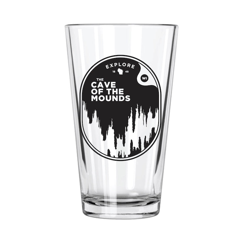 Explore WI: Cave of the Mounds Pint Glass - Northern Glasses Pint Glass