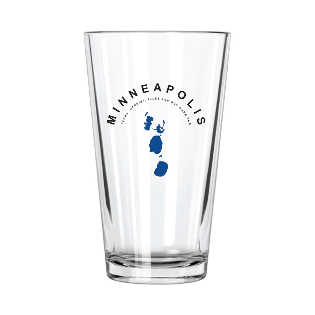 Minneapolis City of Lakes Pint Glass | Northern Glasses