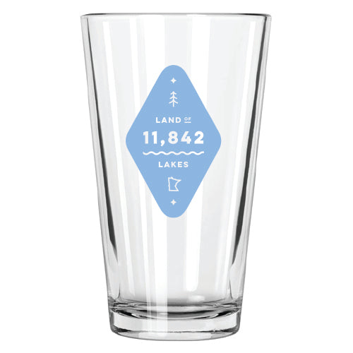 Land of Lakes Pint Glass - Northern Glasses Pint Glass