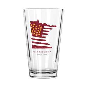 American Road Trip: Minnesota Pint Glass - Northern Glasses Pint Glass