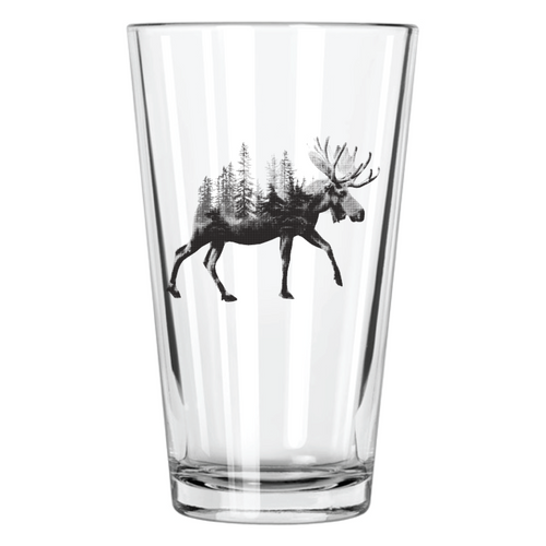 Moose Treeline Pint Glass