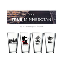 True Minnesotan Pint Glasses Set (4) - Northern Glasses Pint Glass