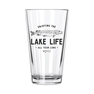 Lake Life: Fishing Pint Glass - Northern Glasses Pint Glass