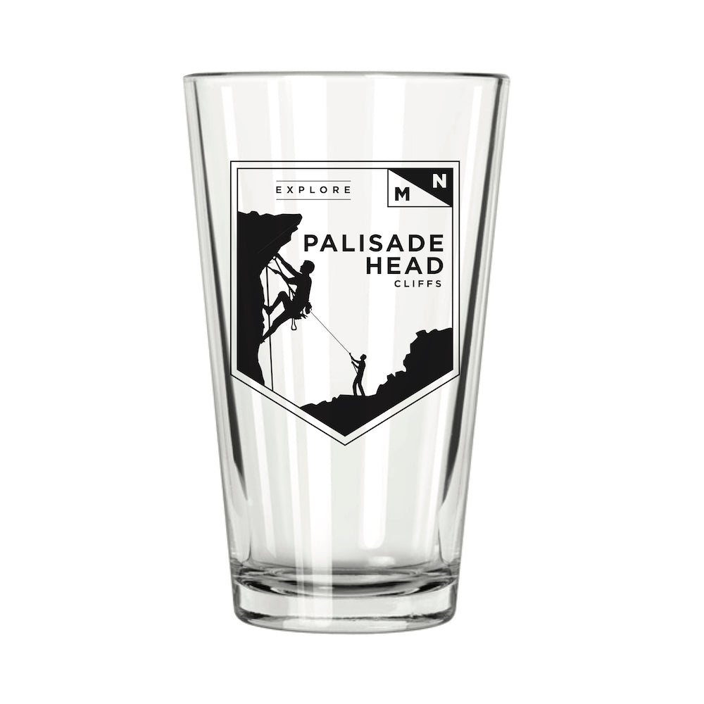 Explore MN: Palisade Head Cliffs Pint Glass - Northern Glasses Pint Glass